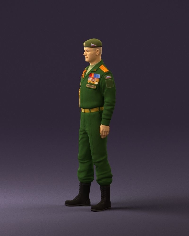 Man in russian military uniform 0896 3D Print Ready 3D print model_21