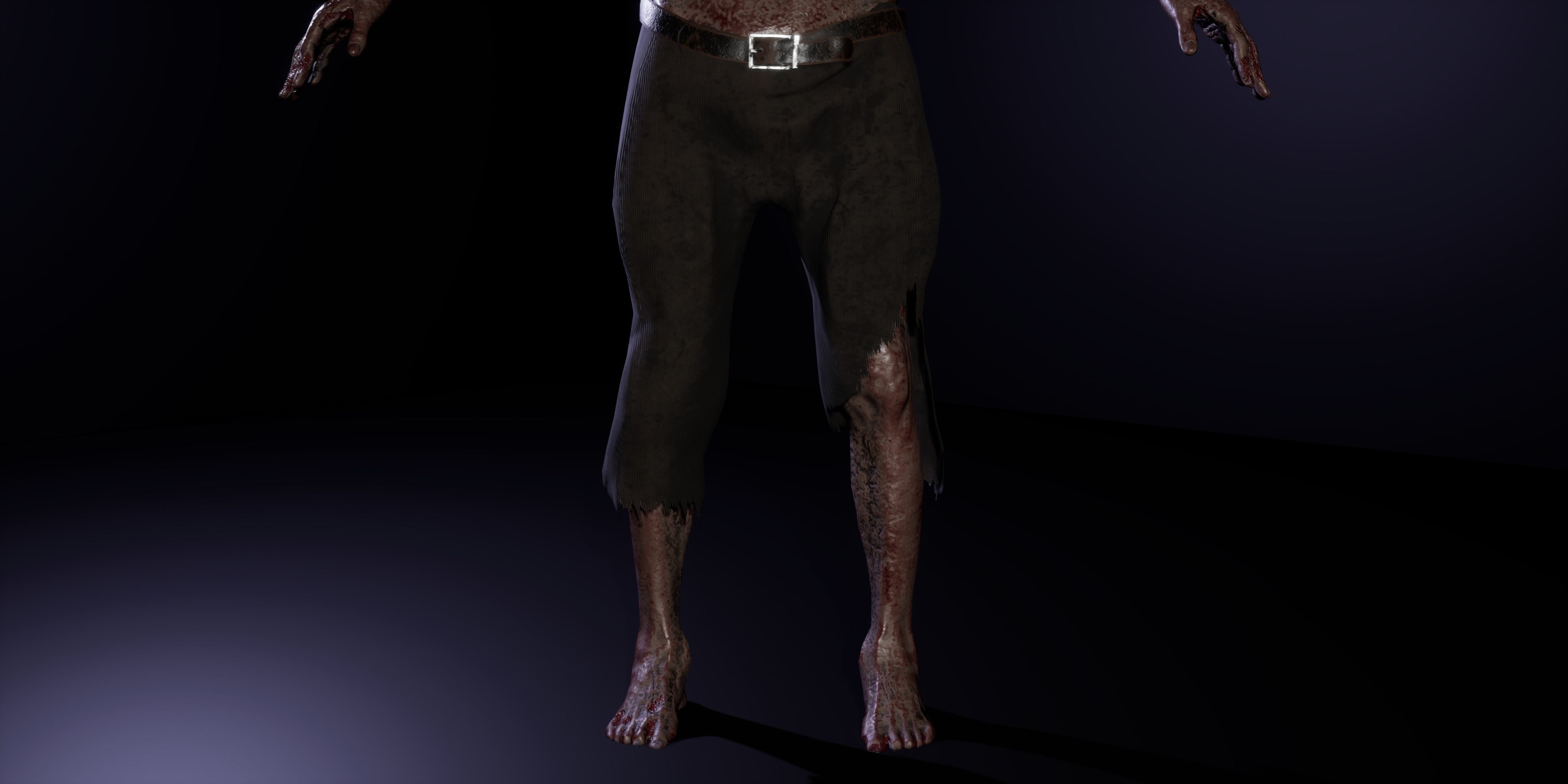 Zombie family bundle 3D Model Collection_36