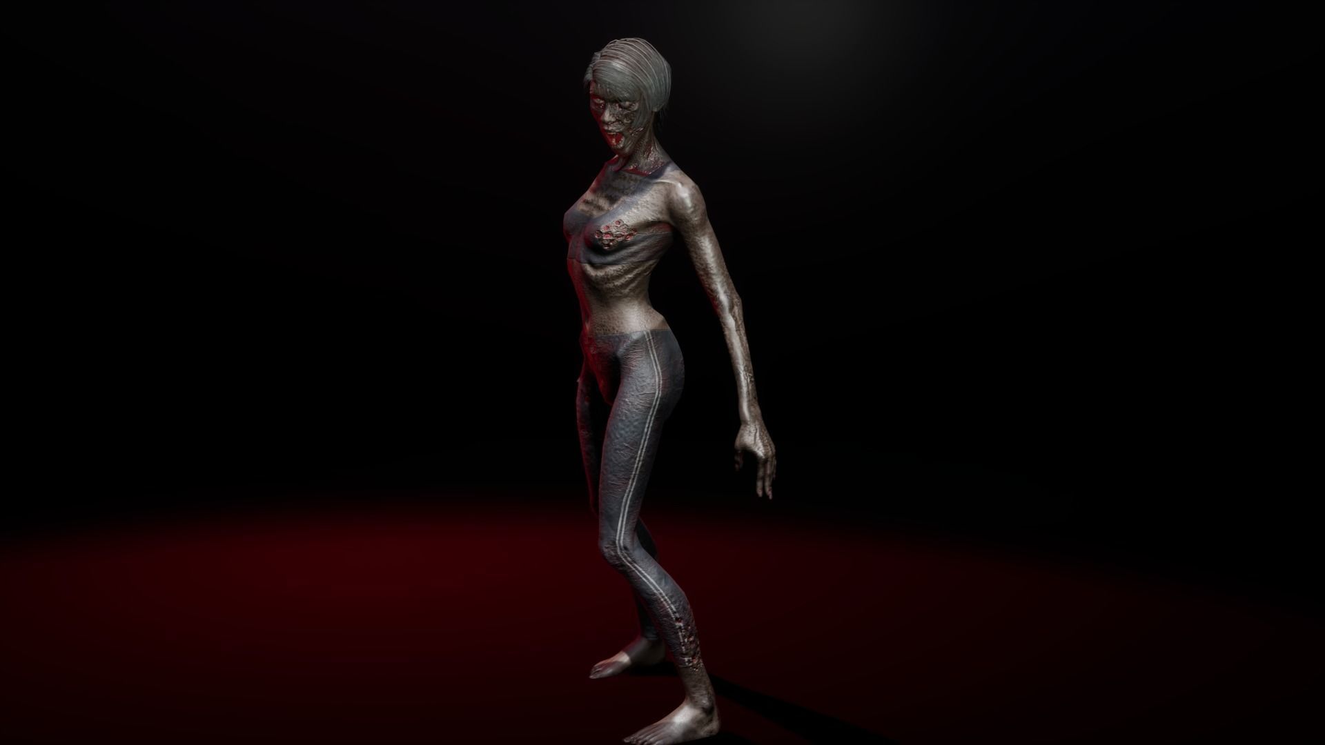 Zombie family bundle 3D Model Collection_5