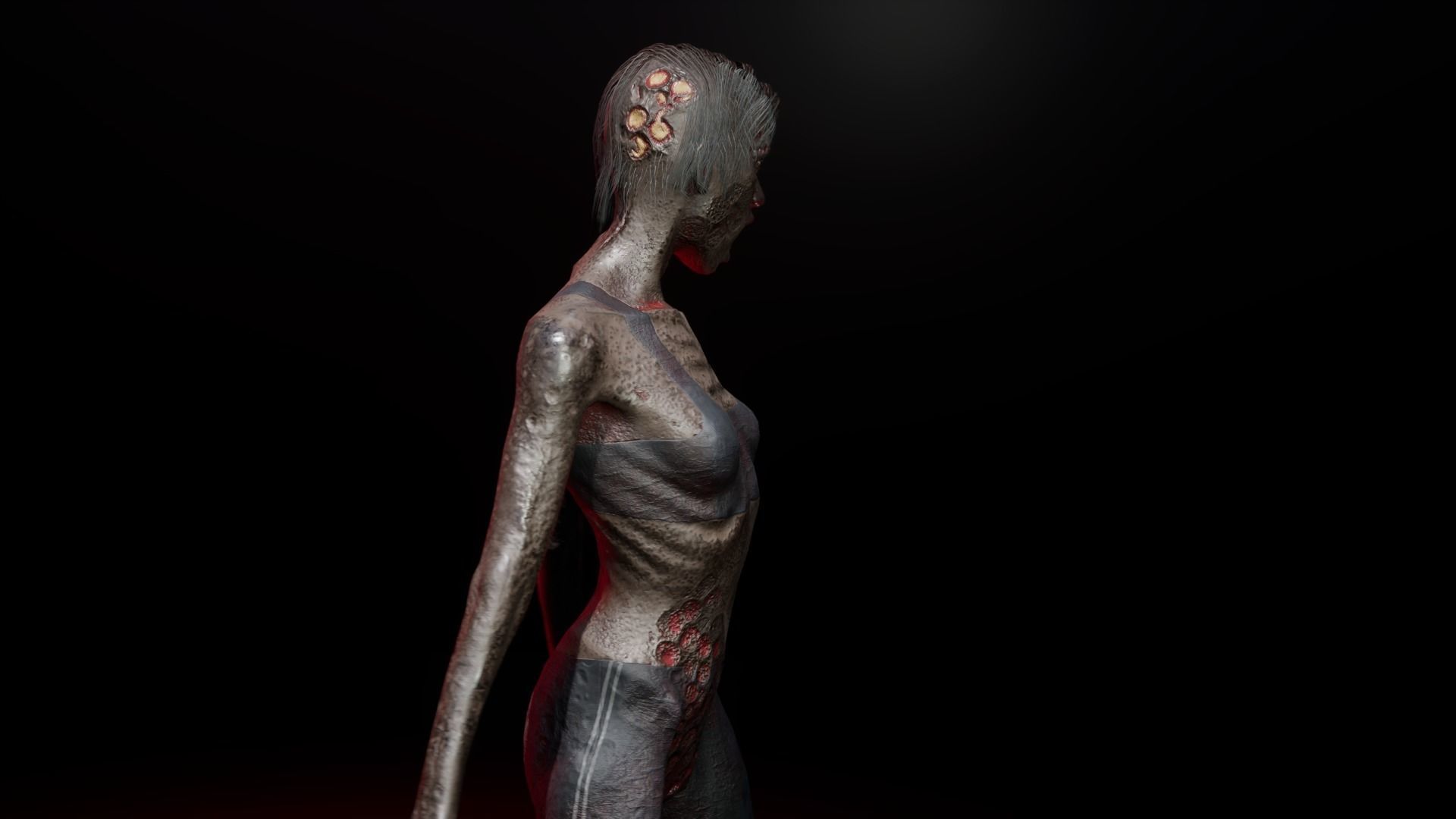 Zombie family bundle 3D Model Collection_12