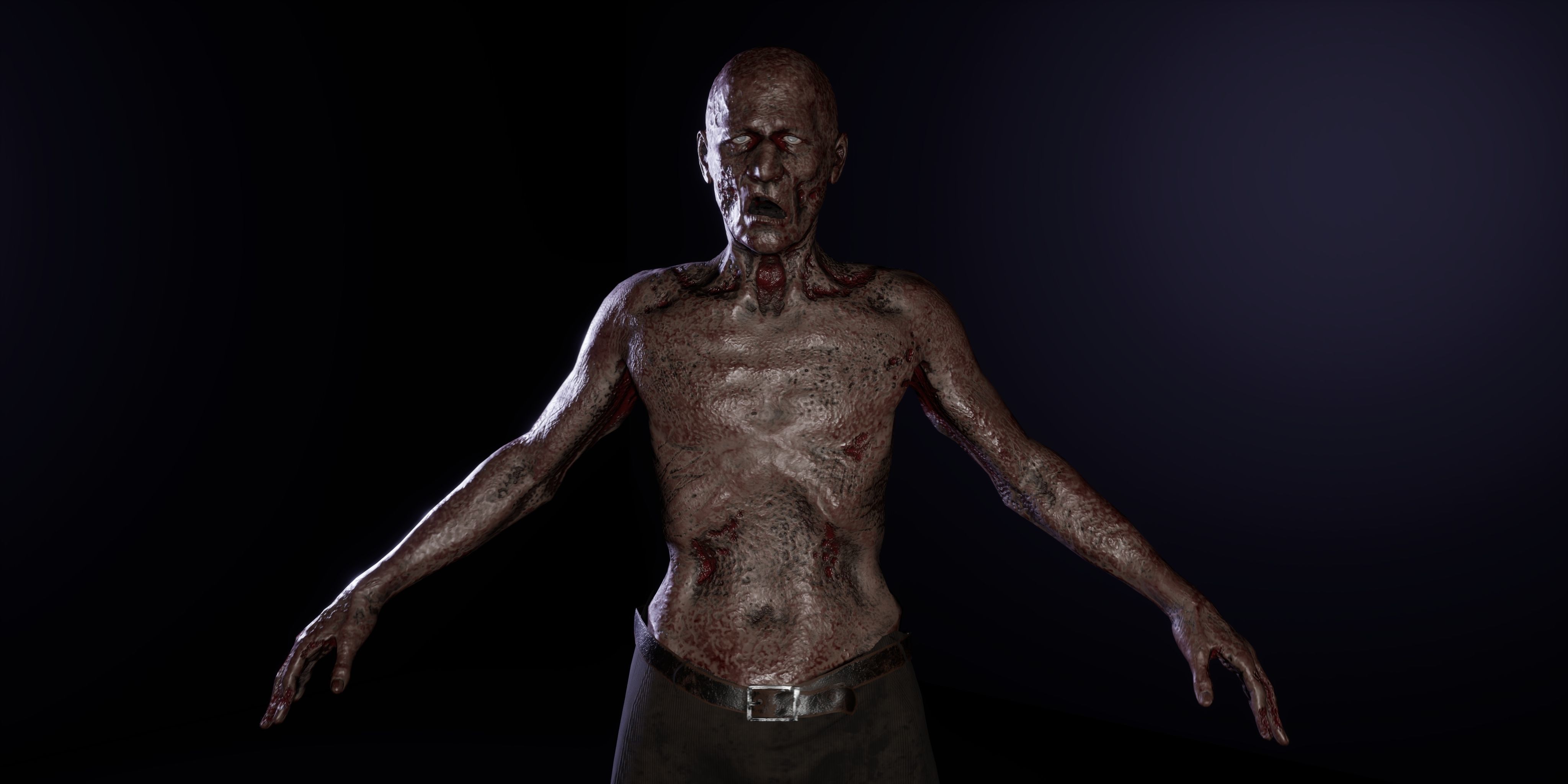 Zombie family bundle 3D Model Collection_45