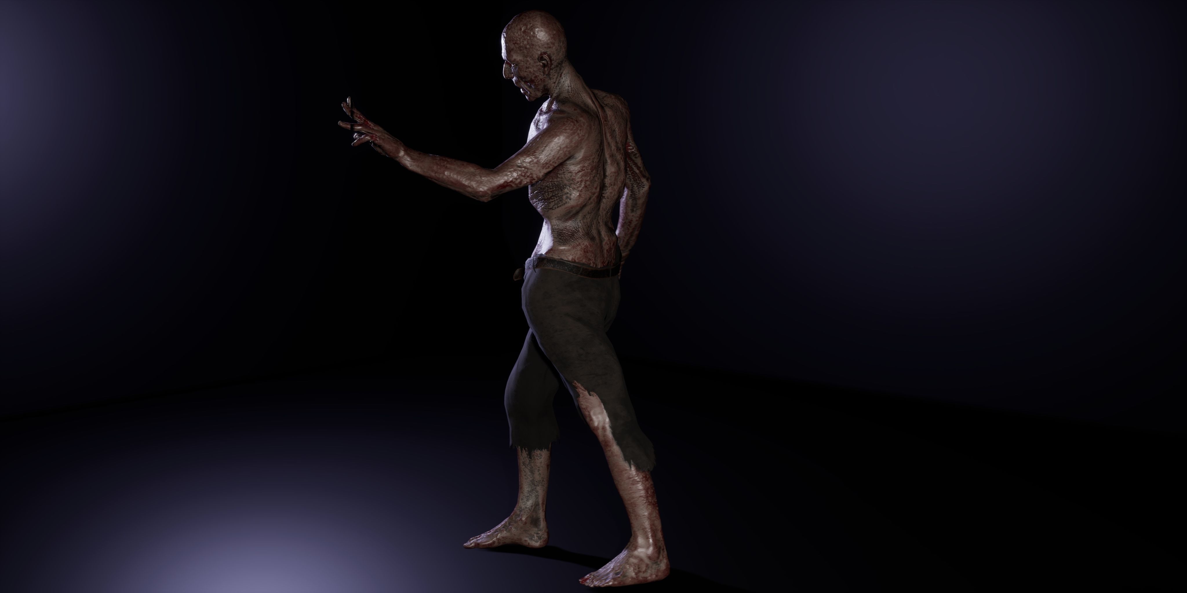 Zombie family bundle 3D Model Collection_24