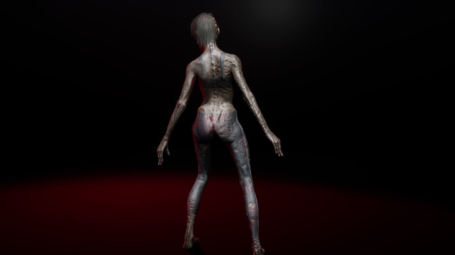 Zombie family bundle 3D Model Collection_16