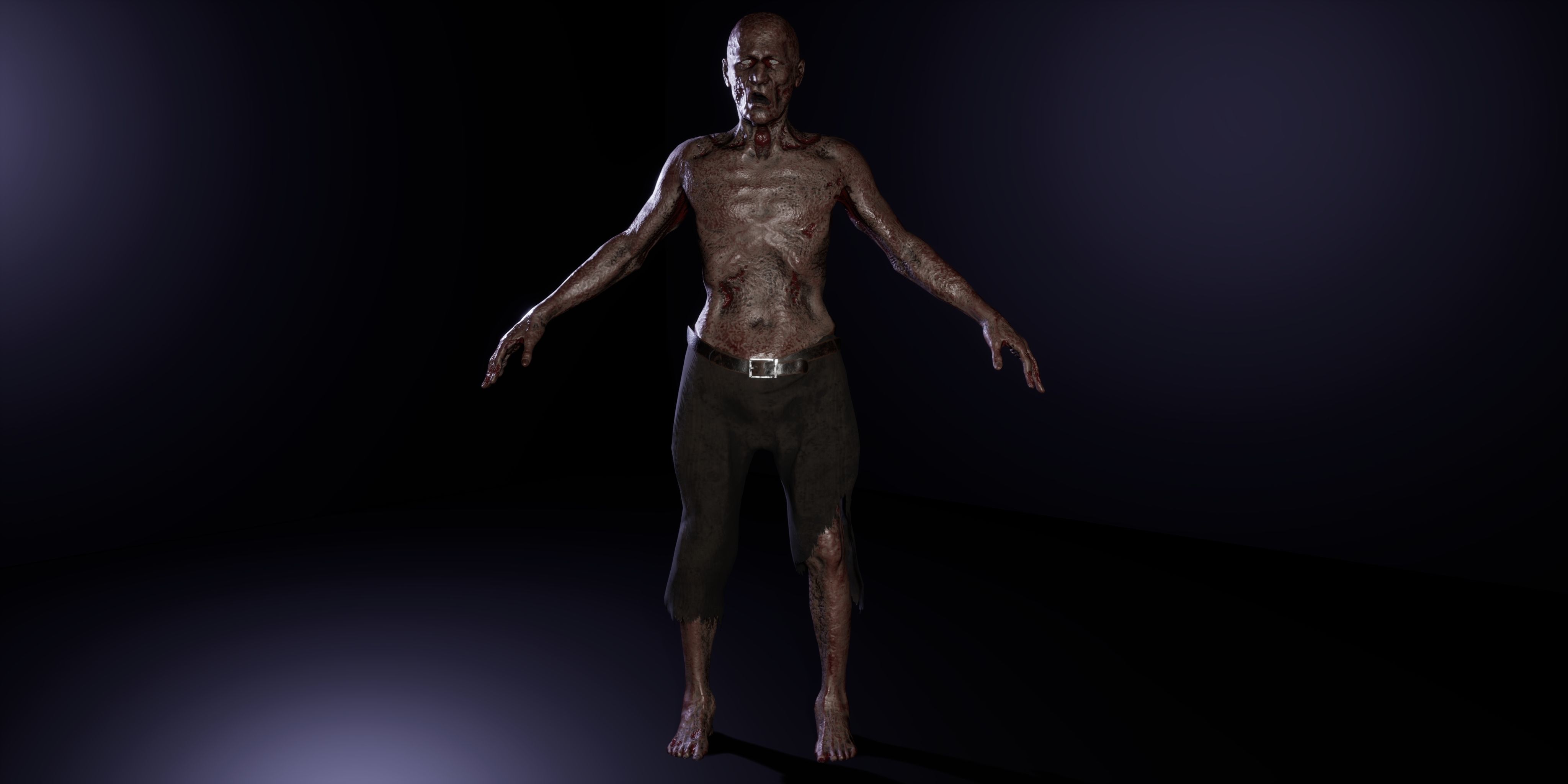Zombie family bundle 3D Model Collection_33