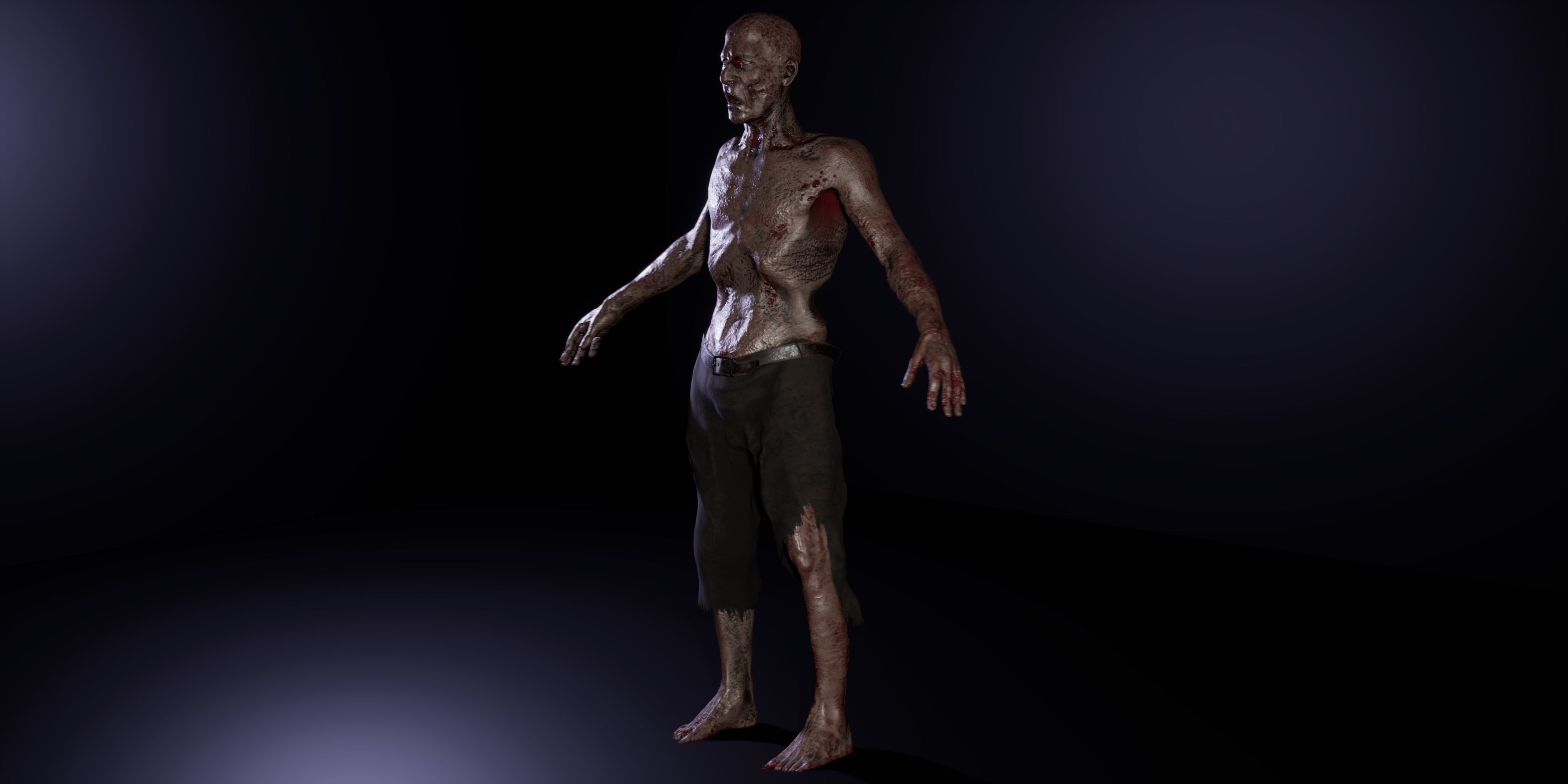 Zombie family bundle 3D Model Collection_38