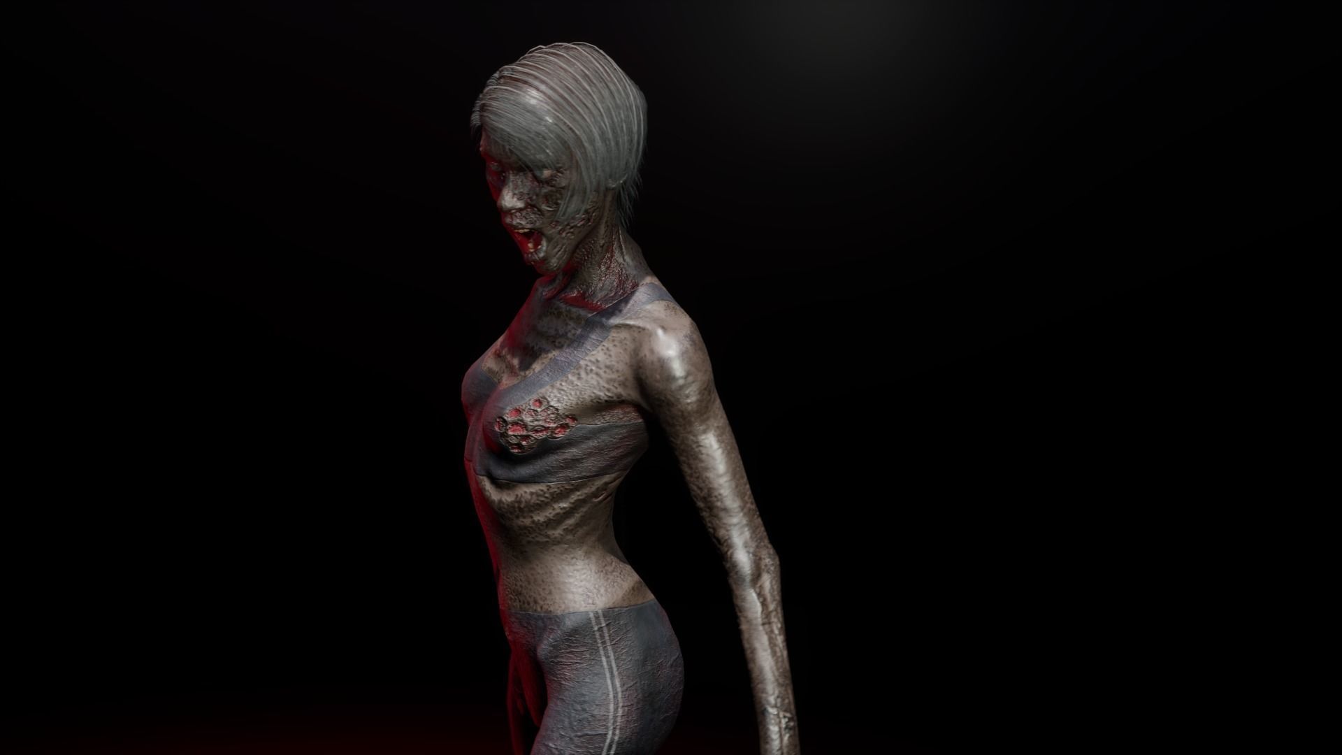 Zombie family bundle 3D Model Collection_20