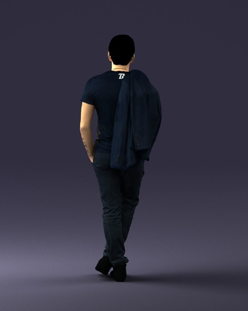 Man with glasses 0122 3D Print Ready 3D print model_18