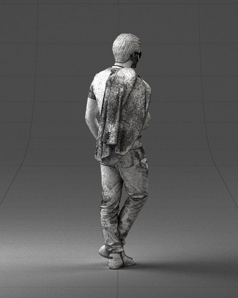 Man with glasses 0122 3D Print Ready 3D print model_17