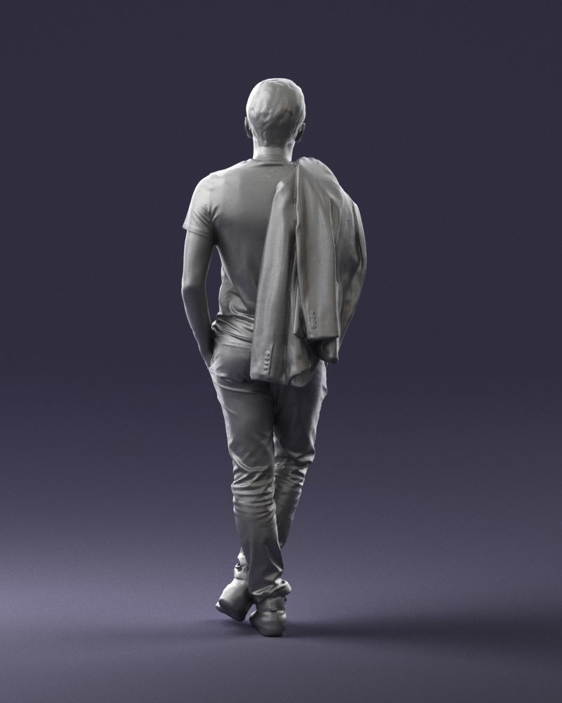 Man with glasses 0122 3D Print Ready 3D print model_19
