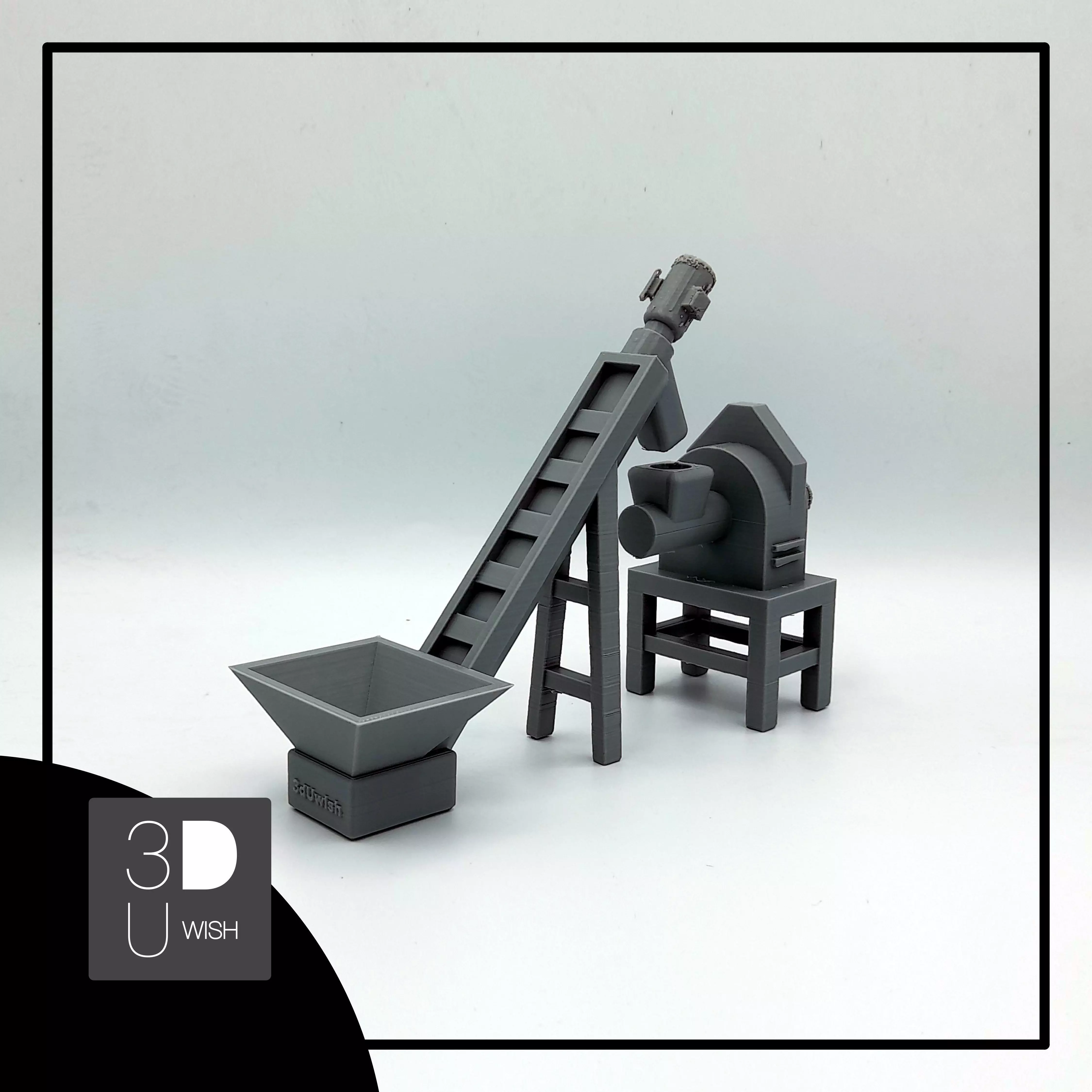 The Breaker crane on wall 3D print model