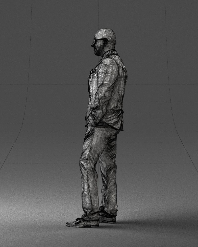 Man in black suit 0152 3D model_26