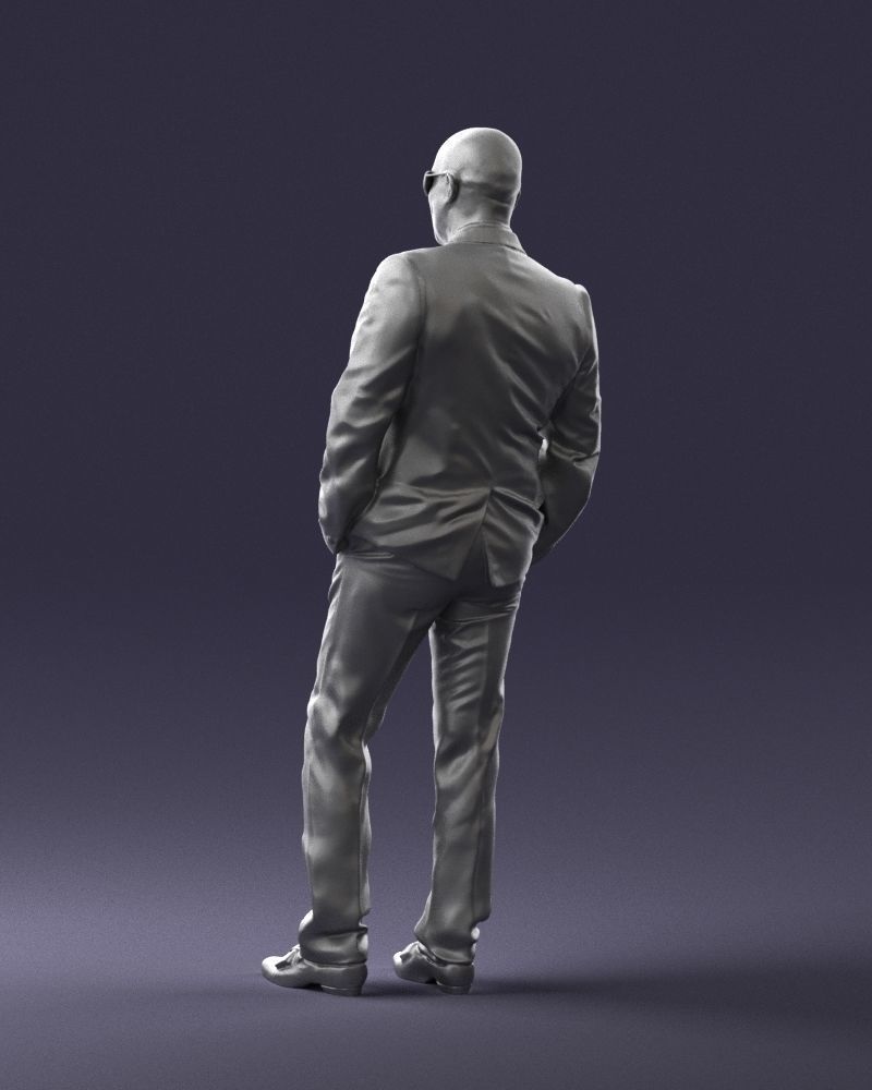 Man in black suit 0152 3D model_22
