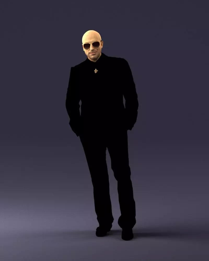 Man in black suit 0152 3D model_0