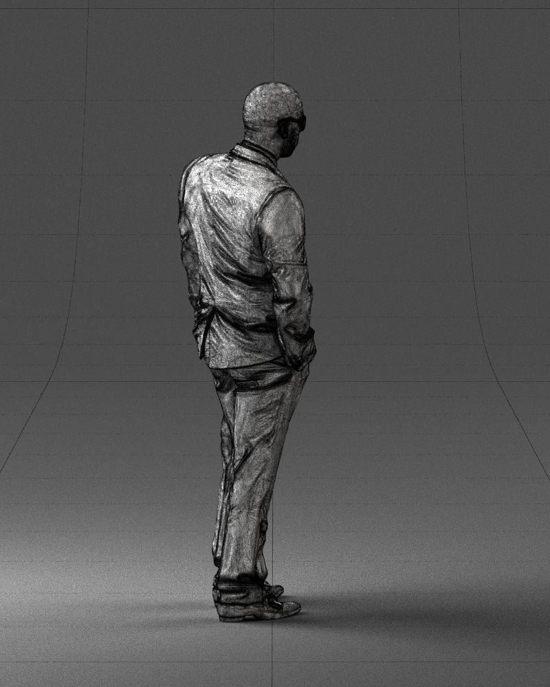 Man in black suit 0152 3D model_17