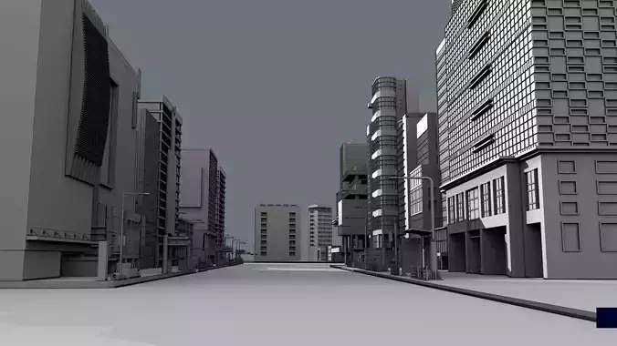 hongdahe city street with tall buildings