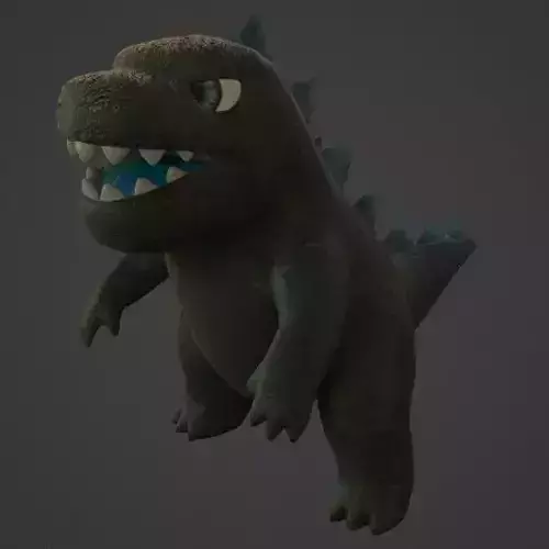 Godzilla and Monkey cartoon assets 