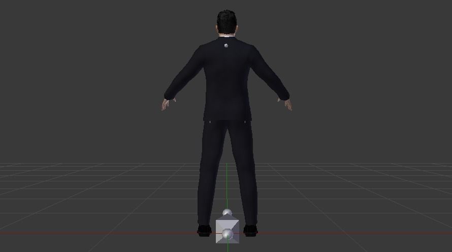 Businessman 03 Low-poly 3D model_10