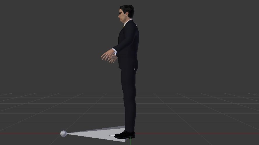 Businessman 03 Low-poly 3D model_11