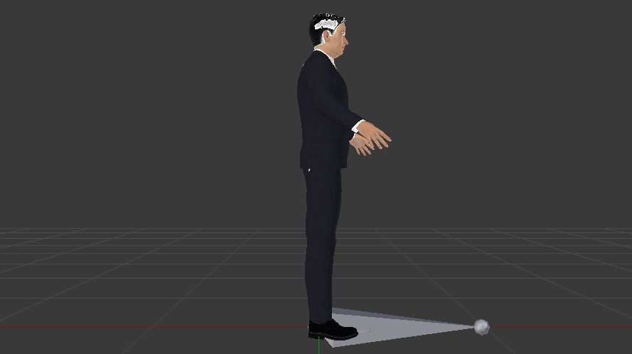 Businessman 03 Low-poly 3D model_5
