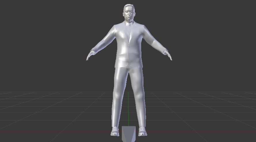 Businessman 03 Low-poly 3D model_12