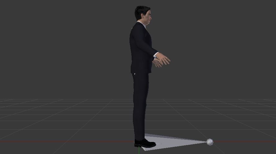 Businessman 03 Low-poly 3D model_9