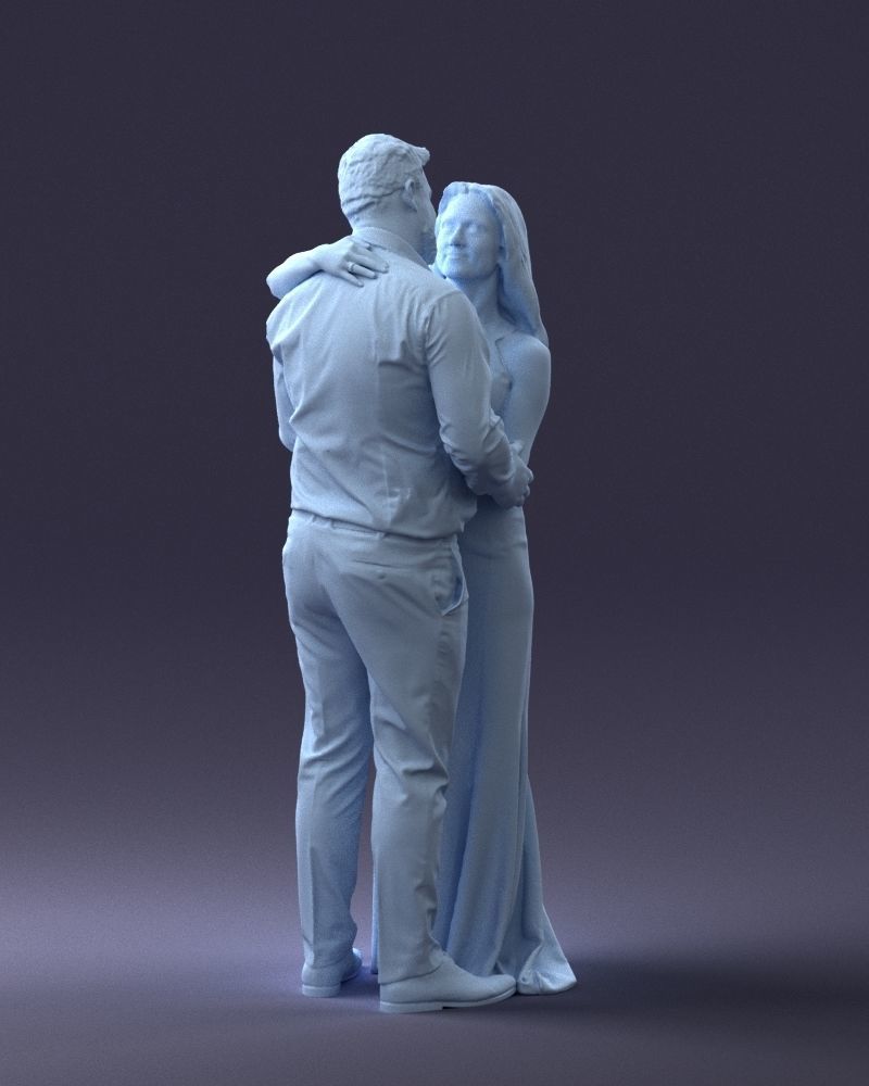 000100 Wedding Couple 0105 3D model_10