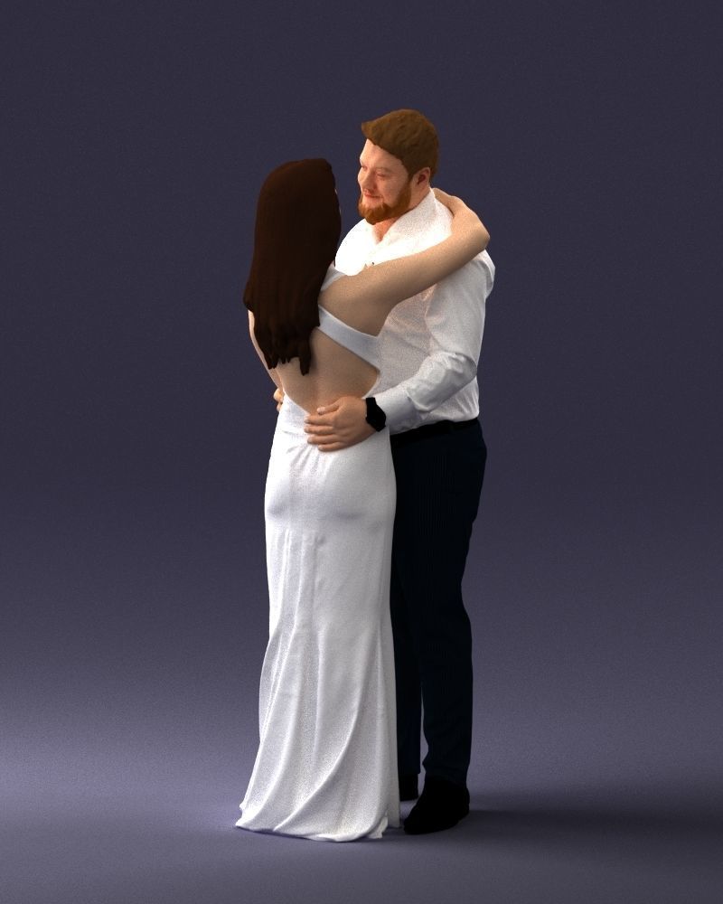 000100 Wedding Couple 0105 3D model_21