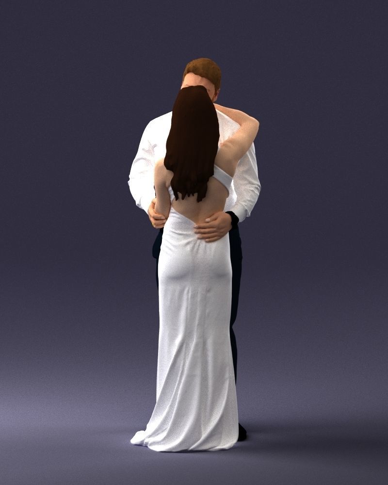 000100 Wedding Couple 0105 3D model_24