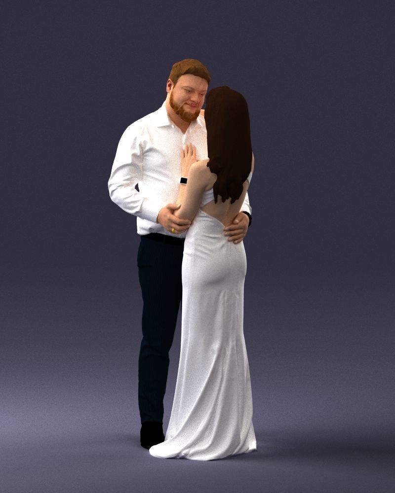 000100 Wedding Couple 0105 3D model_27