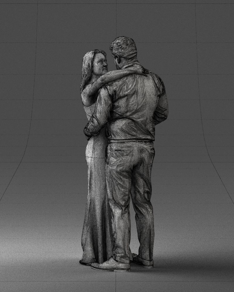 000100 Wedding Couple 0105 3D model_17