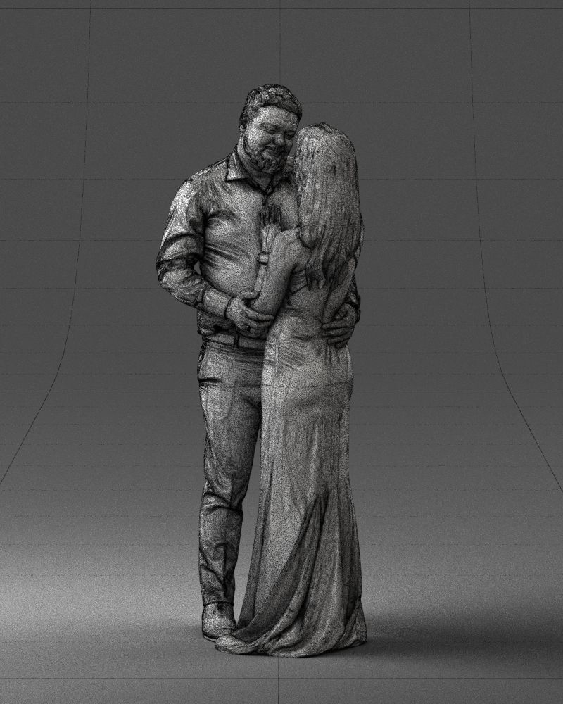 000100 Wedding Couple 0105 3D model_29