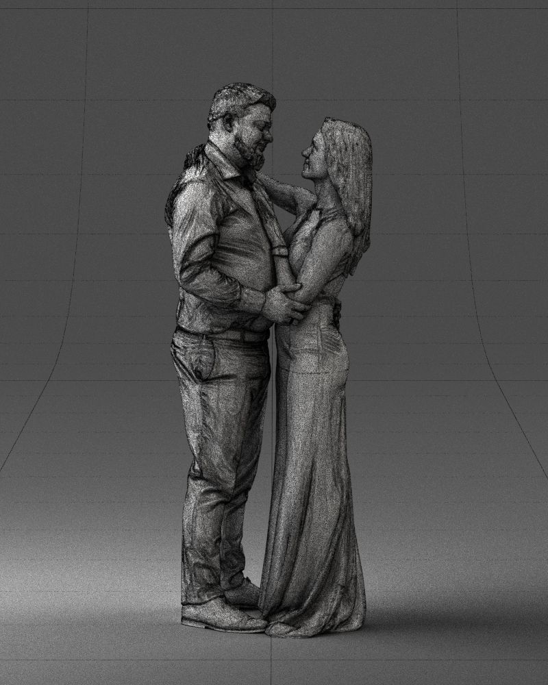 000100 Wedding Couple 0105 3D model_35