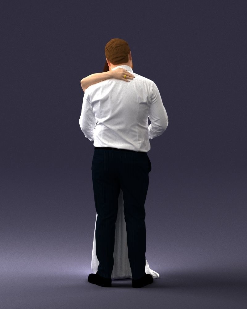 000100 Wedding Couple 0105 3D model_12