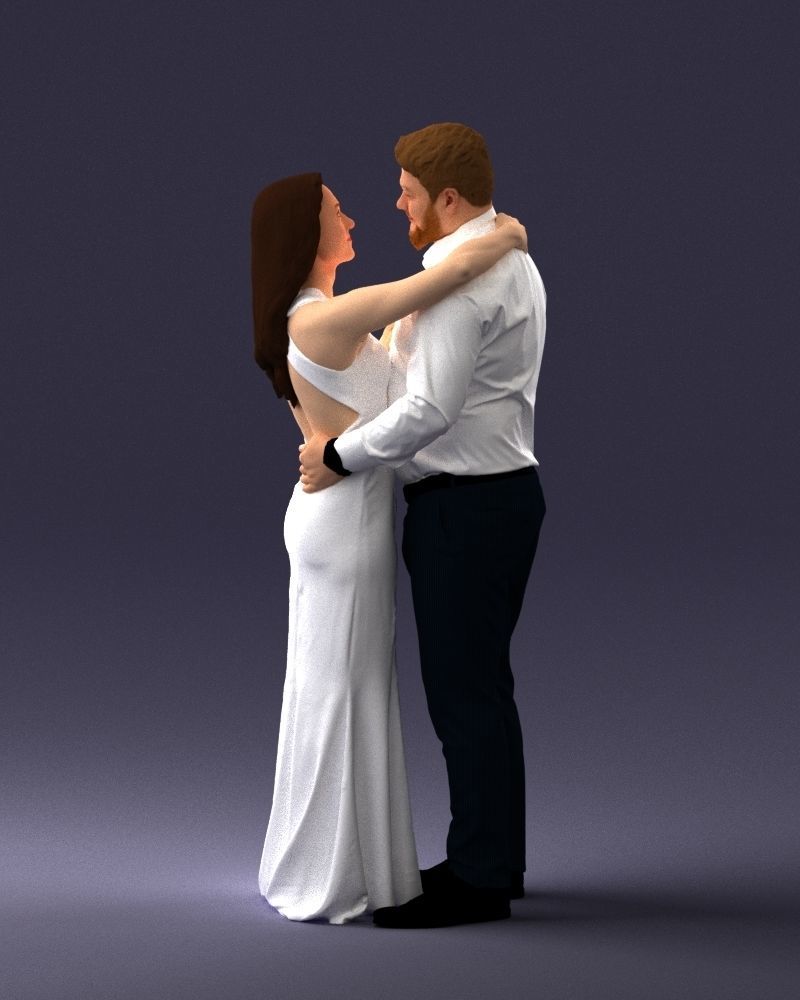 000100 Wedding Couple 0105 3D model_18