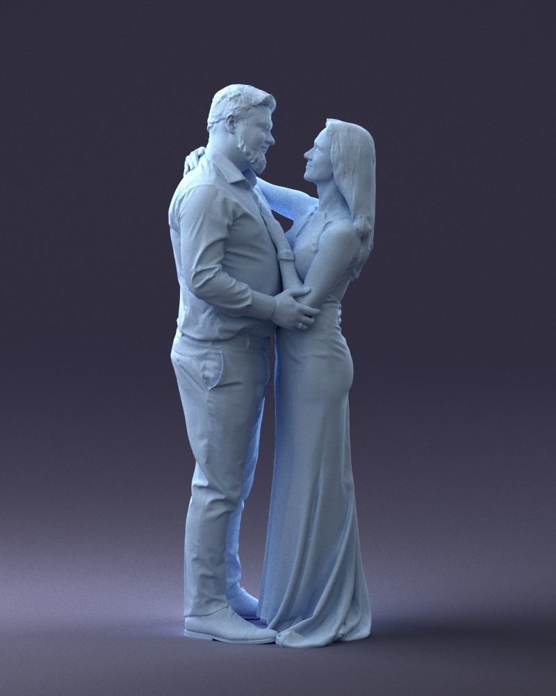 000100 Wedding Couple 0105 3D model_1