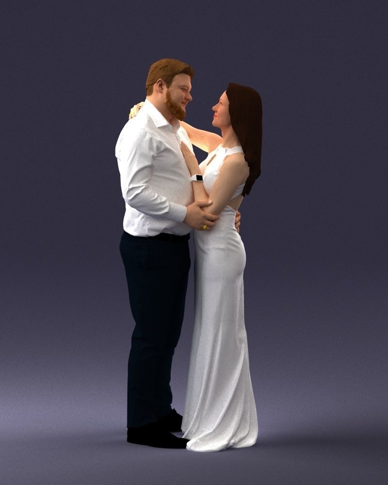 000100 Wedding Couple 0105 3D model_33