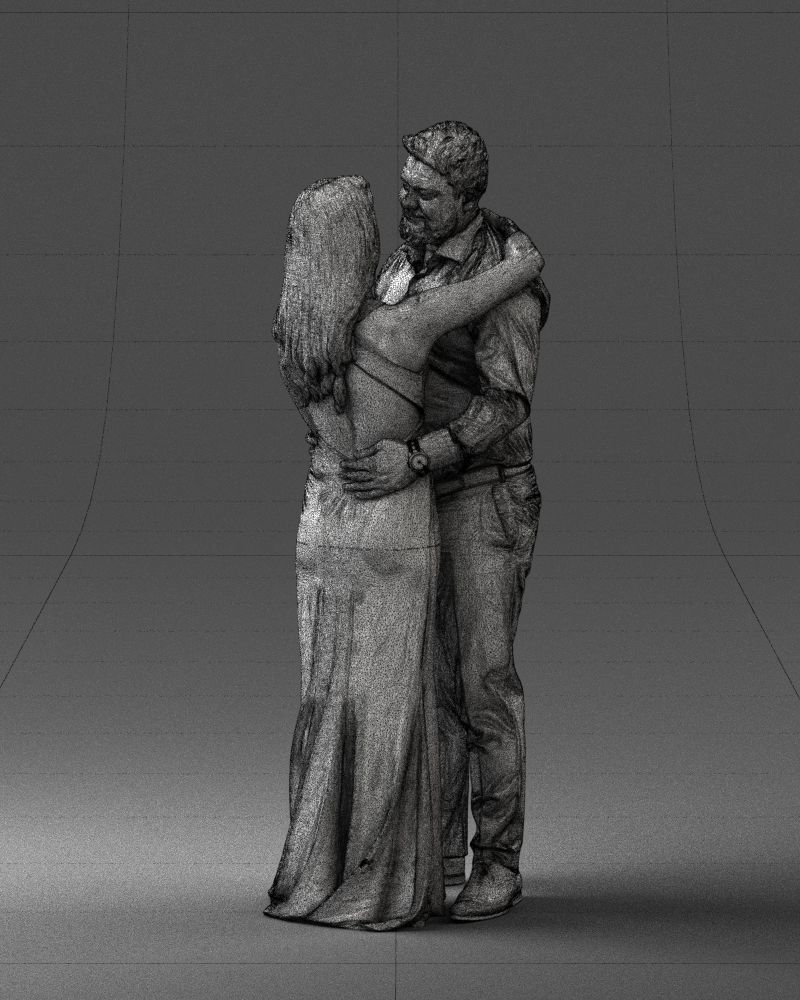 000100 Wedding Couple 0105 3D model_23