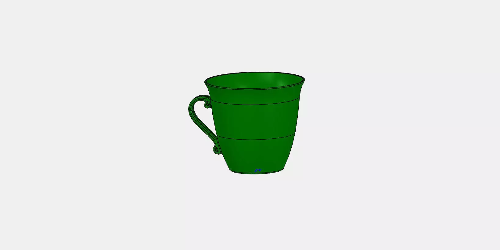 tea cup 3D model_0