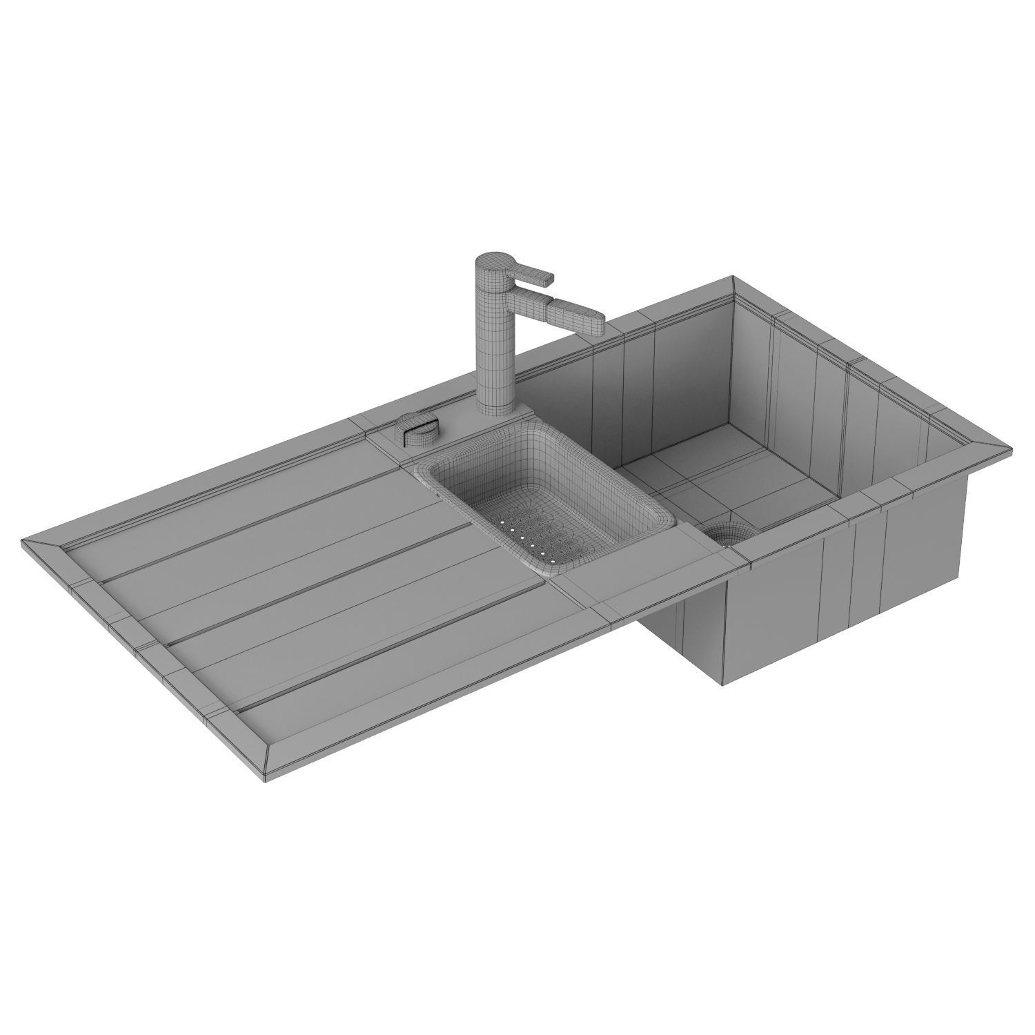 BLANCO SINK Low-poly 3D model_4