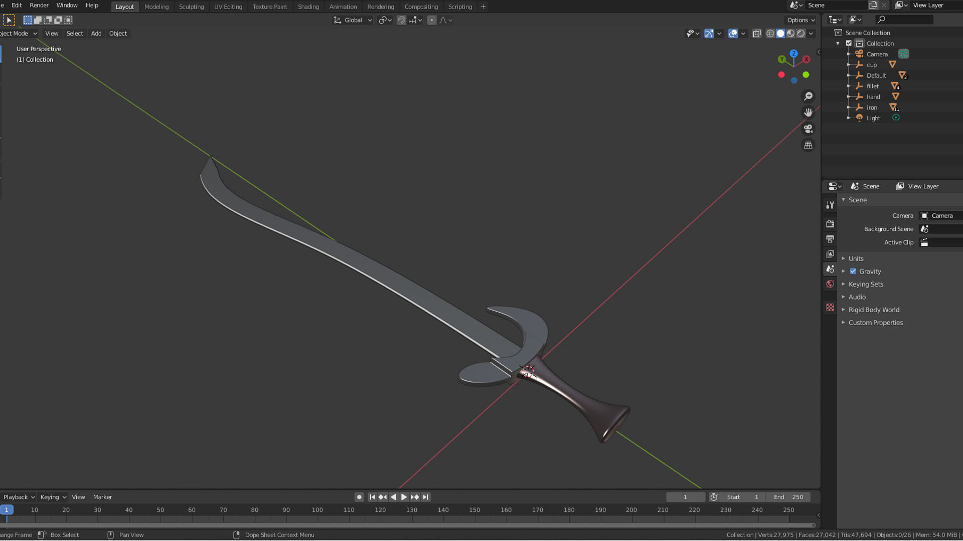 Sword 3d 3D model_10