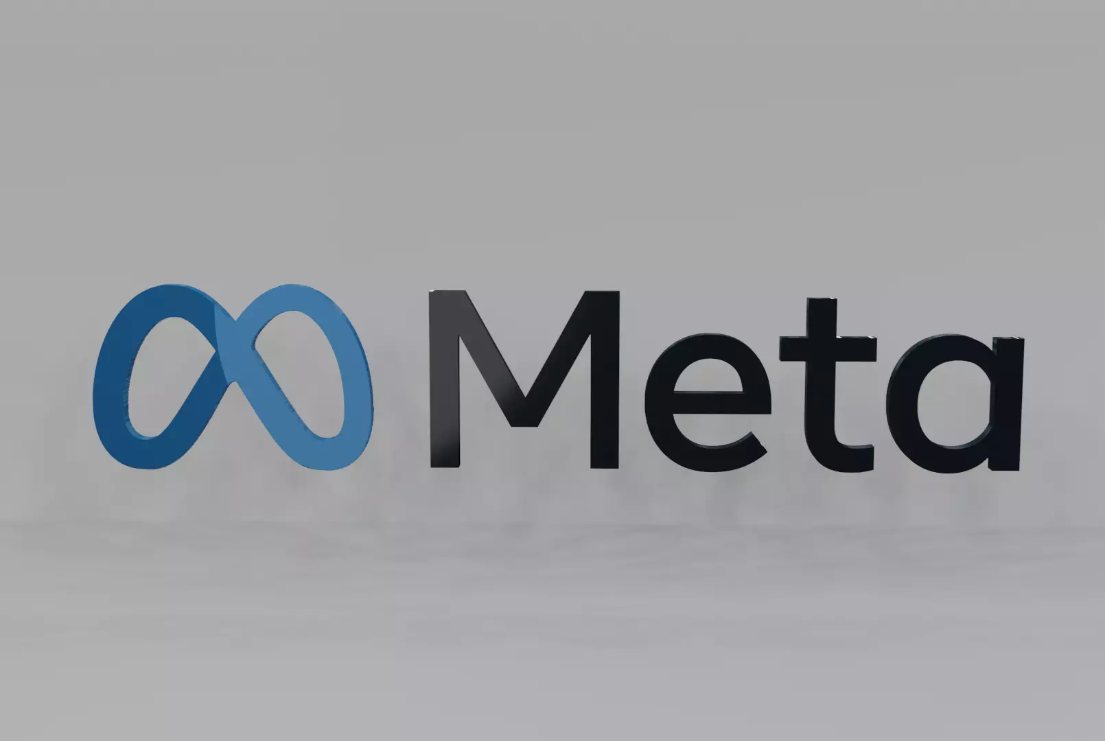 Meta 3D logo Low-poly 3D model_0