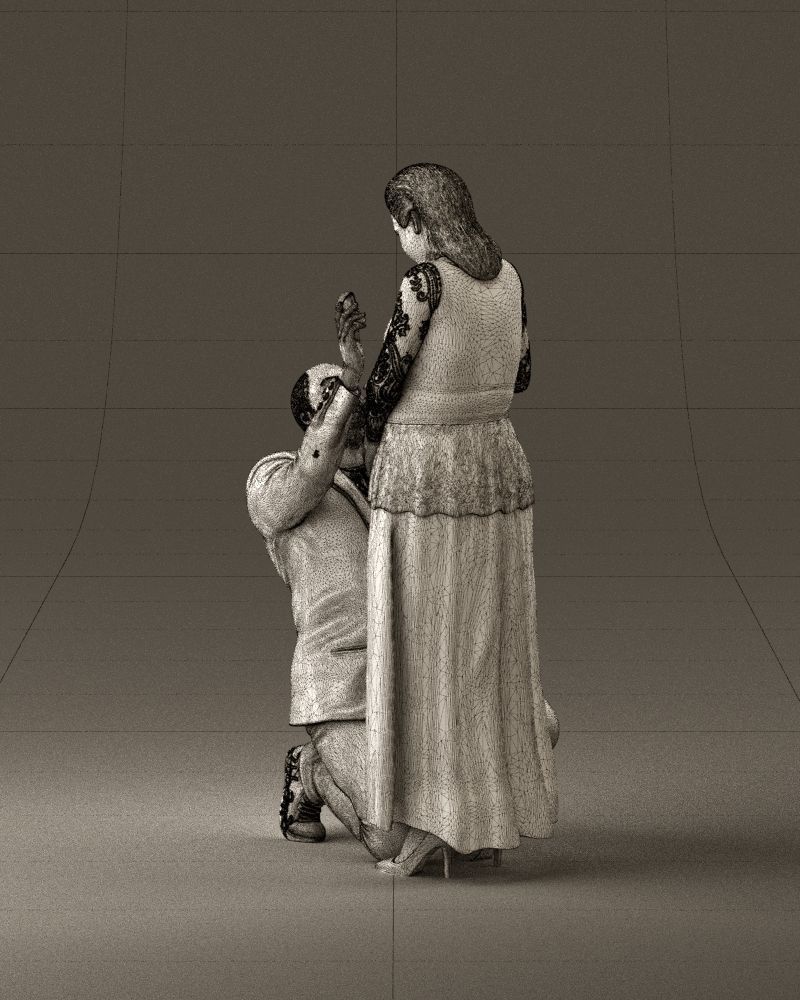 001059 man on knees making an offer of marriage 3D model_29