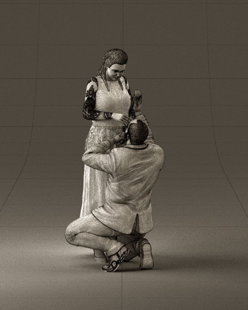 001059 man on knees making an offer of marriage 3D model_33