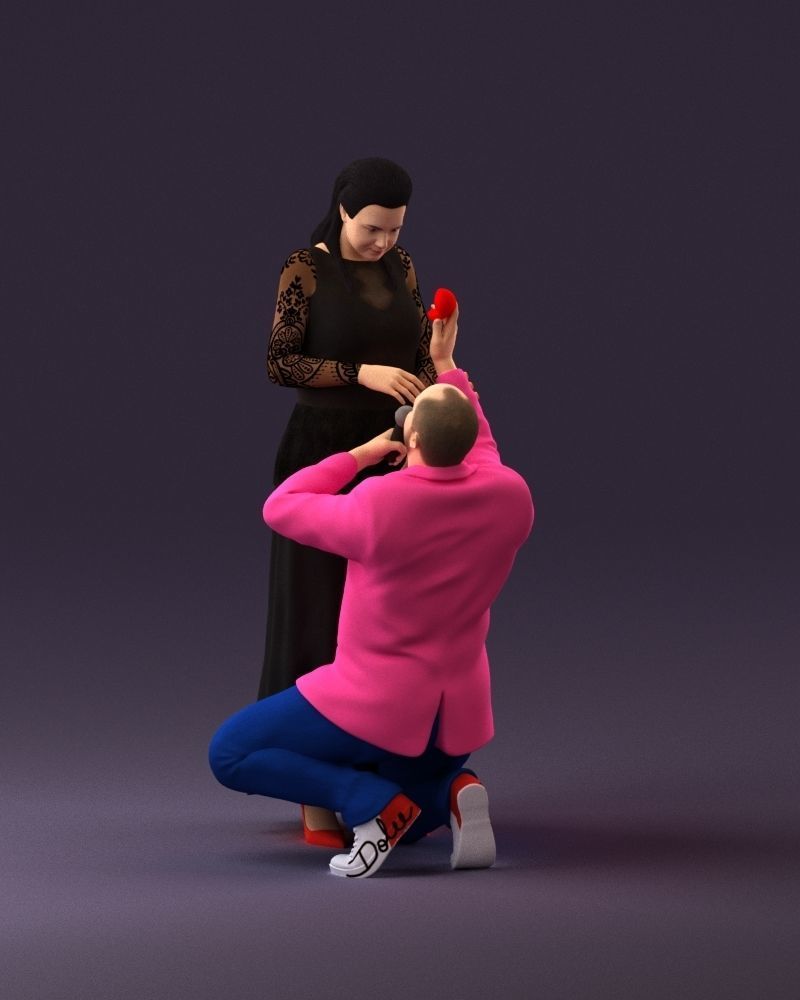 001059 man on knees making an offer of marriage 3D model_9