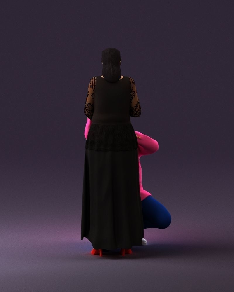 001059 man on knees making an offer of marriage 3D model_4