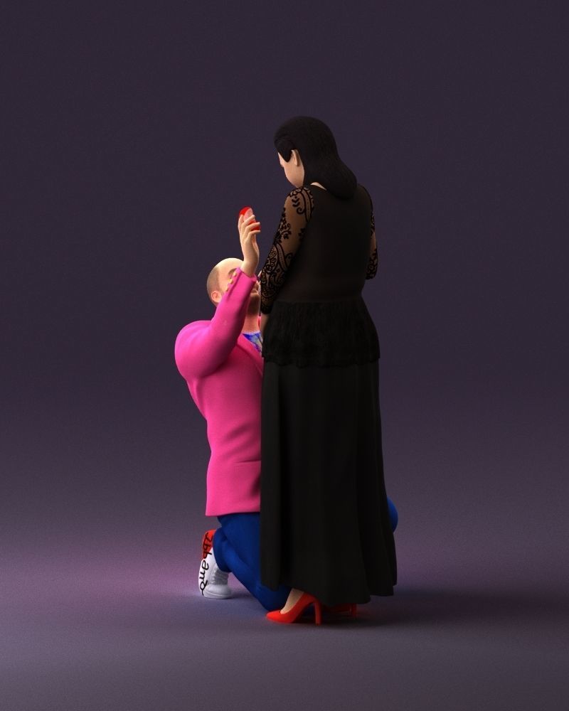001059 man on knees making an offer of marriage 3D model_5