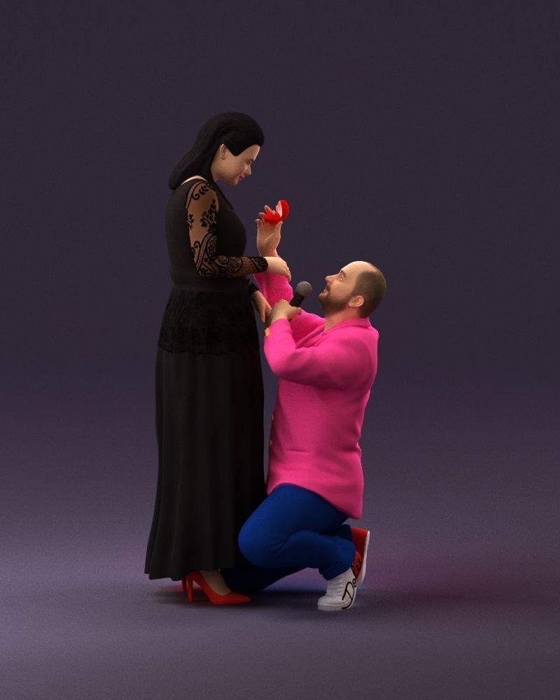 001059 man on knees making an offer of marriage 3D model_1