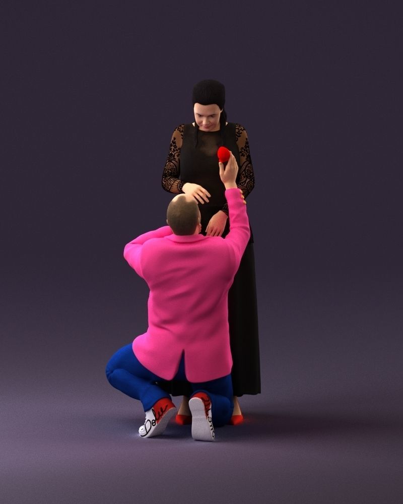 001059 man on knees making an offer of marriage 3D model_8