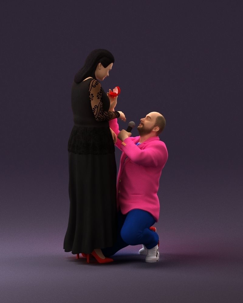 001059 man on knees making an offer of marriage 3D model_2