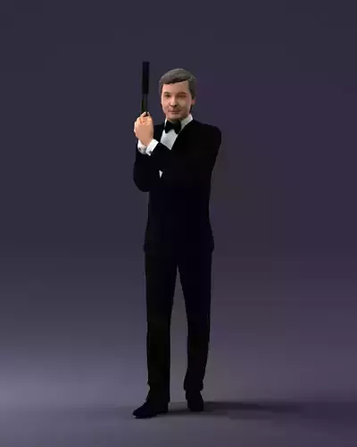 000040 Secret agent  1207 3D model